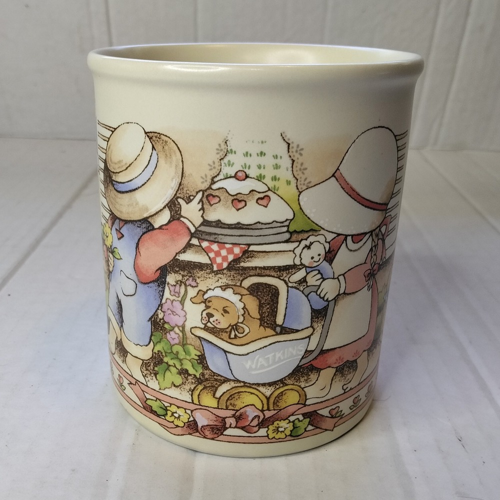 Watkins Country Kids Mug Moms are Special Vintage 1990 Ceramic Cream Cottage